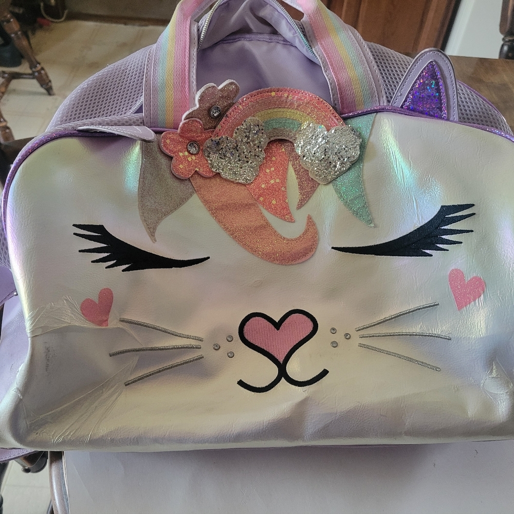Purple and Pink Kawaii Animal-Themed Bag